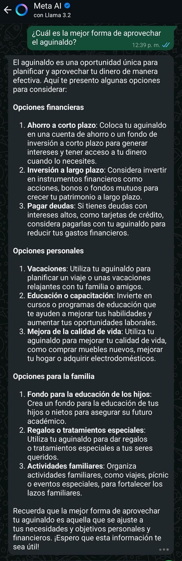 Esta es la mejor forma de aprovechar el aguinaldo, según la Inteligencia Artificial