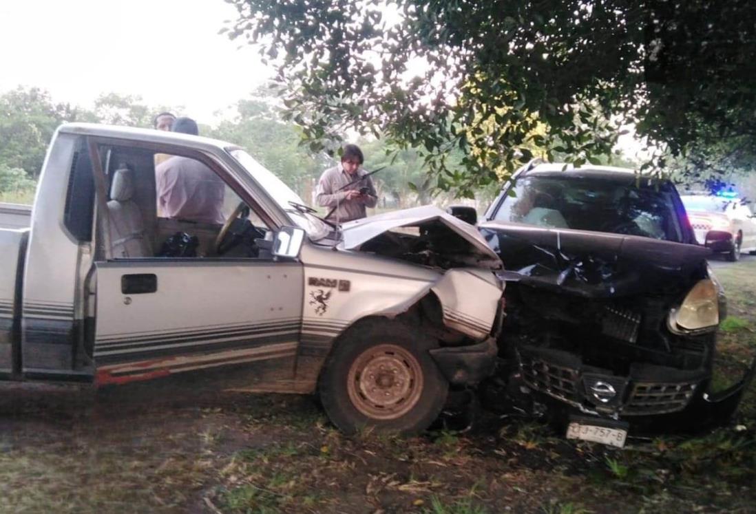 Aparatoso accidente deja dos lesionados en la carretera de Tierra Blanca