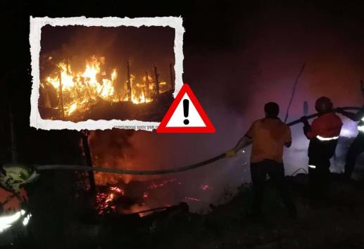 Incendio consume vivienda de madera en barrio Ocotita de Banderilla