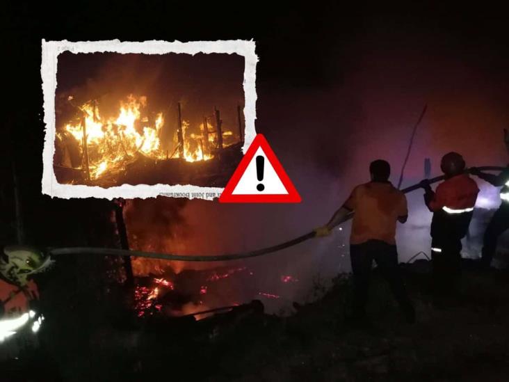 Incendio consume vivienda de madera en barrio Ocotita de Banderilla