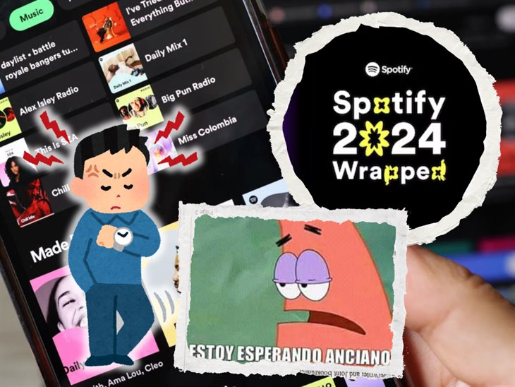 Los mejores MEMES por el retraso del Spotify Wrapped 2024