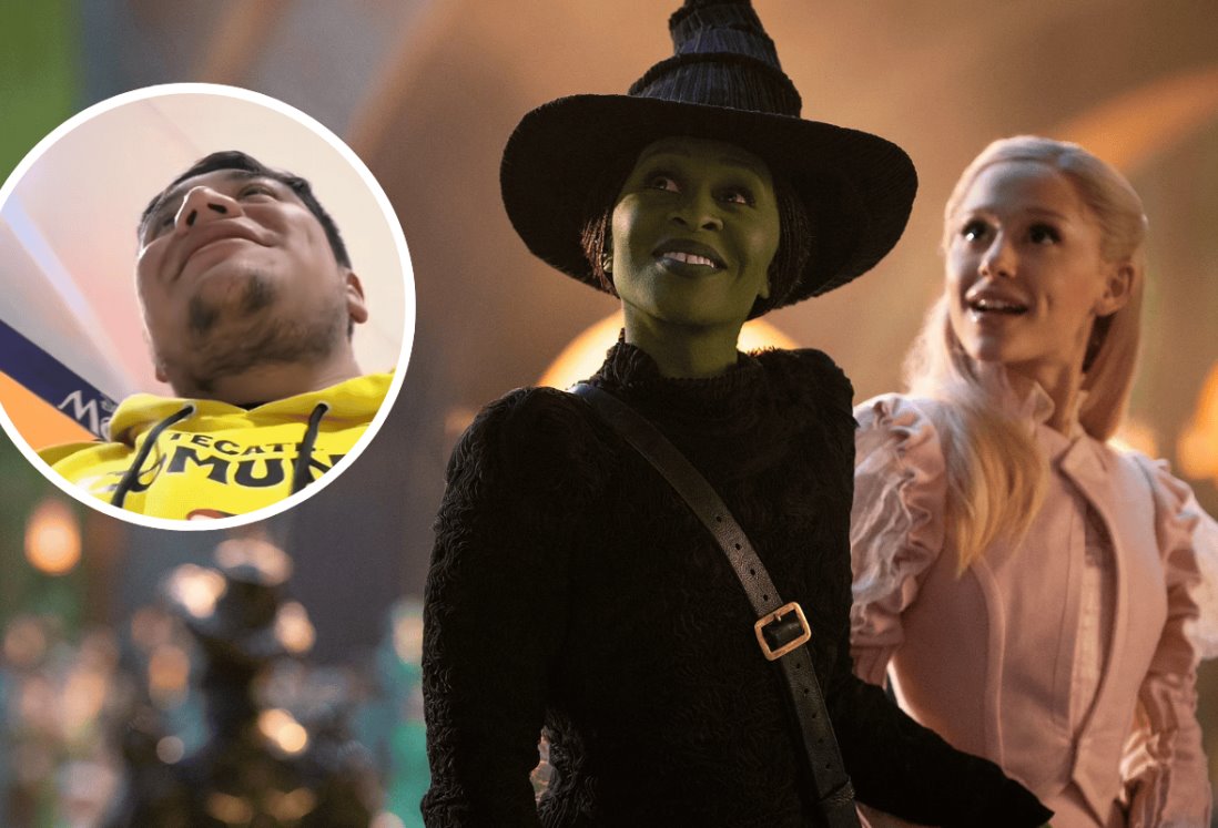 Fan reconoce a actriz de Wicked en el cine y el momento se vuelve viral | VIDEO