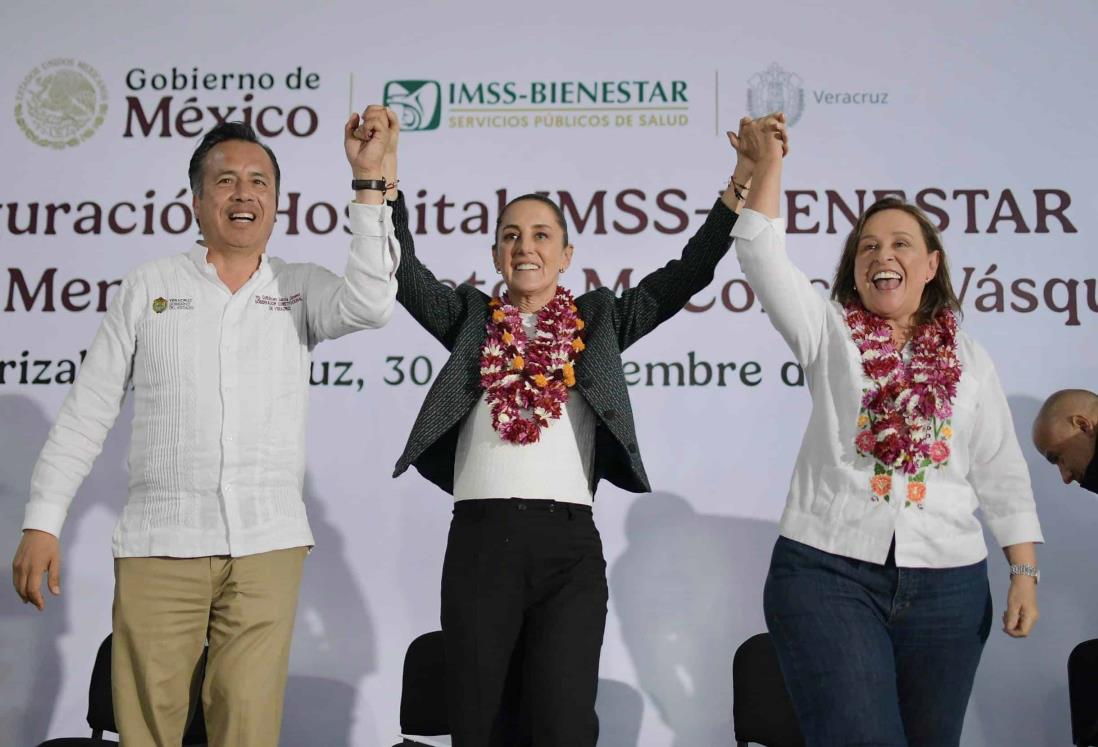 Rocío Nahle acompaña a Sheinbaum en inauguración de hospital en Orizaba