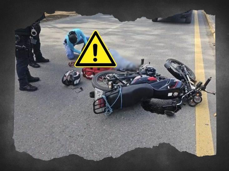 Martínez de la Torre: Motociclista termina en el suelo tras esquivar a un perro