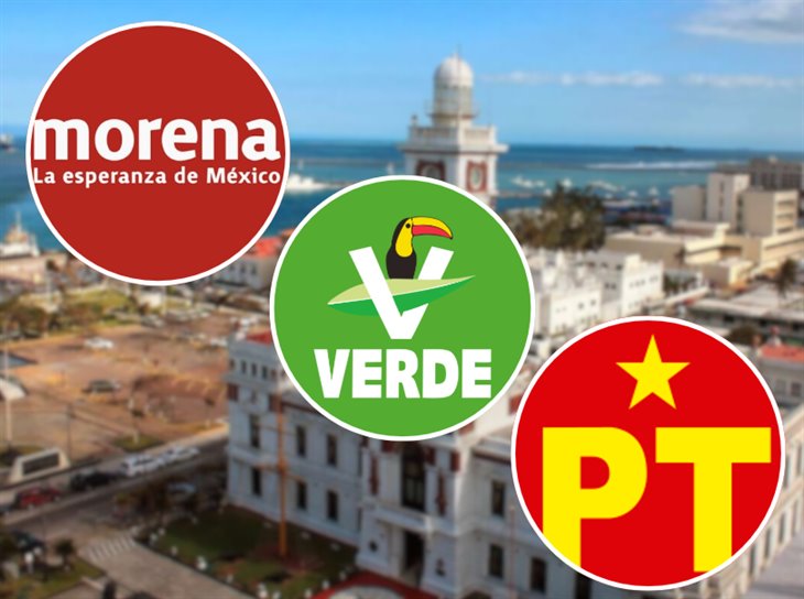 Morena en Veracruz irá por alianza parcial con PT y PVEM para elecciones municipales 2025