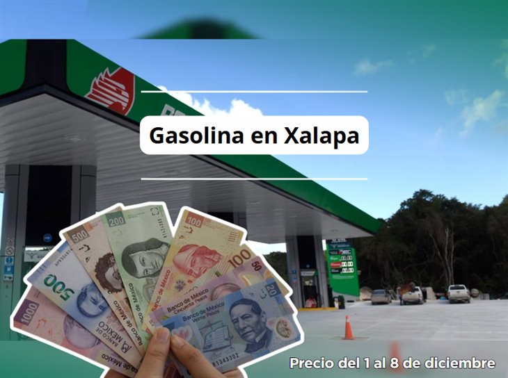 Este es el precio de la gasolina en Xalapa del 1 al 8 de diciembre: ¡se fue a las nubes!