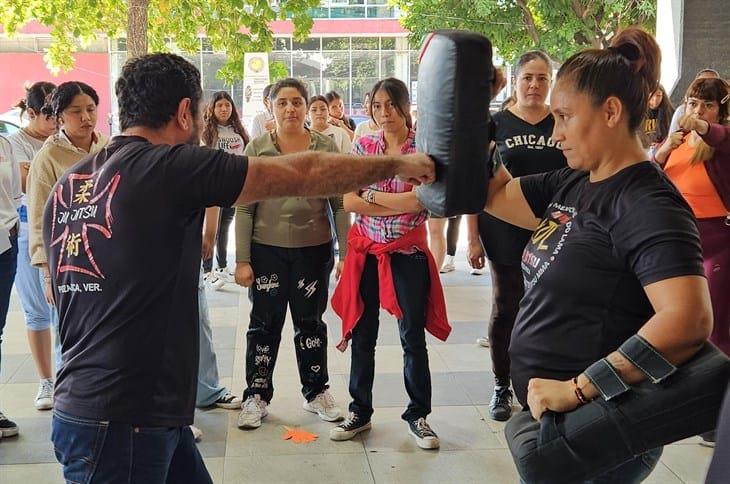 Cada vez más mujeres en Poza Rica aprenden defensa personal, debido a la violencia