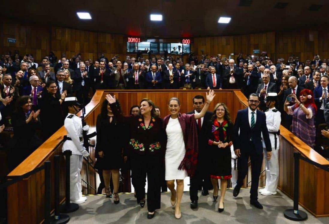 Claudia Sheinbaum felicita a Rocío Nahle, la primera gobernadora de Veracruz