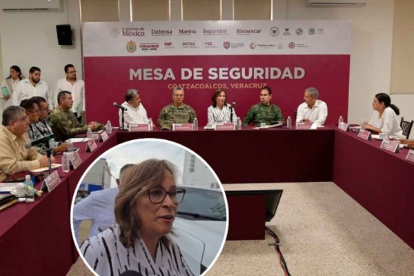 Rocío Nahle encabeza primera mesa de seguridad en Coatzacoalcos