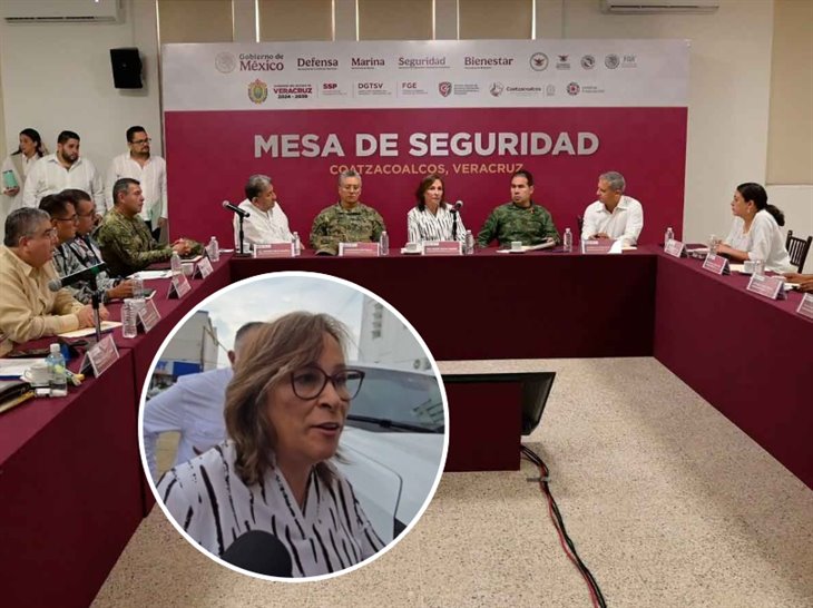 Rocío Nahle encabeza primera mesa de seguridad en Coatzacoalcos