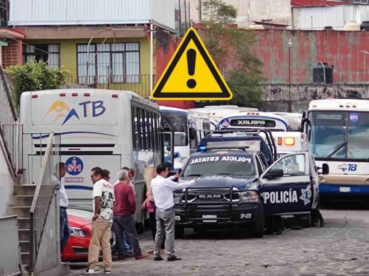 Trágico lunes: muere pasajera en terminal de autobuses de Xalapa