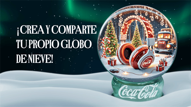 Coca Cola: Así puedes crear tu globo de nieve navideño en línea