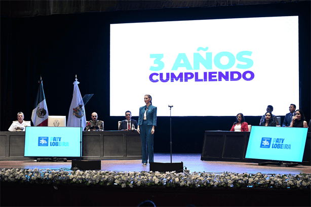 Patricia Lobeira presenta su Tercer Informe de Gobierno como alcaldesa de Veracruz