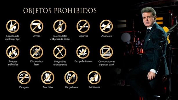 Luis Miguel en Veracruz: estos objetos no están permitidos en su concierto