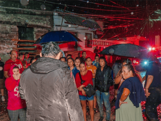 Intensas lluvias en Tlapacoyan dejan afectaciones; 2 viviendas colapsaron