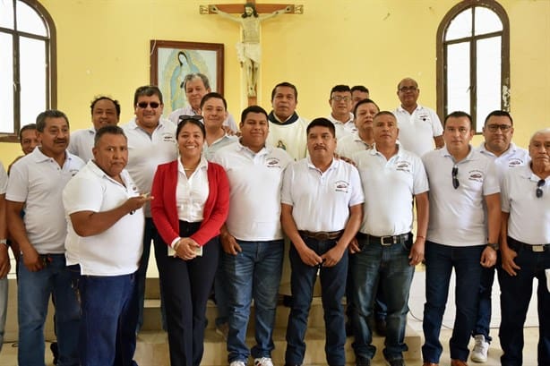 Con misa y bendiciones, COEM celebra el Día del Taxista en Misantla