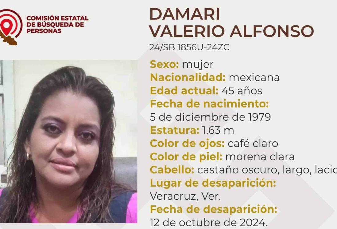 Damari Valerio cumple casi dos meses como desaparecida en Veracruz