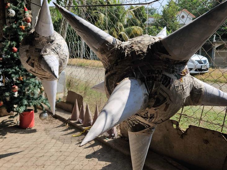 Familia veracruzana hace piñatas en Poza Rica a mano y con pasión