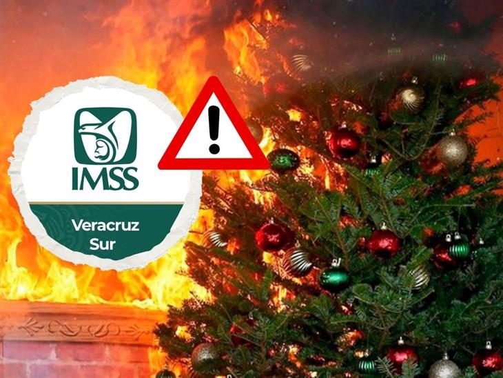 IMSS Veracruz Sur pide extremar cuidados con decoraciones navideñas