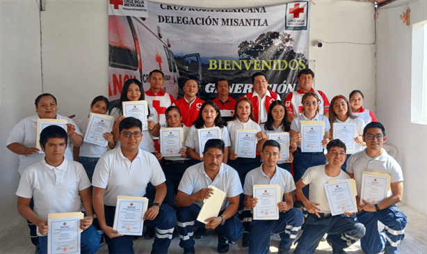 Cruz Roja de Misantla finaliza el curso de primer respondiente generación 18 