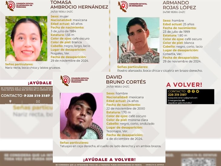 ¿Los has visto?: dos jóvenes y una mujer están desaparecidos en las Altas Montañas