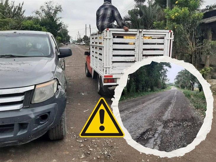 La Reforma, comunidad en Misantla bajo constante lucha por pésimas condiciones carreteras