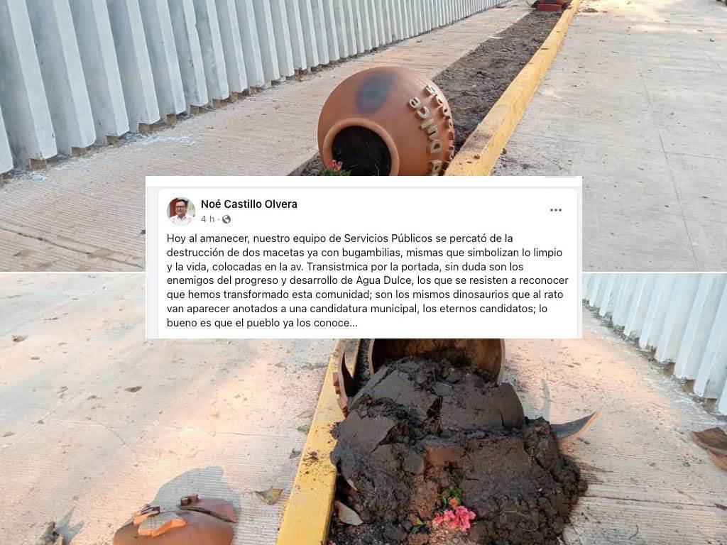 El pueblo ya los conoce: alcalde de Agua Dulce condena actos de vandalismo