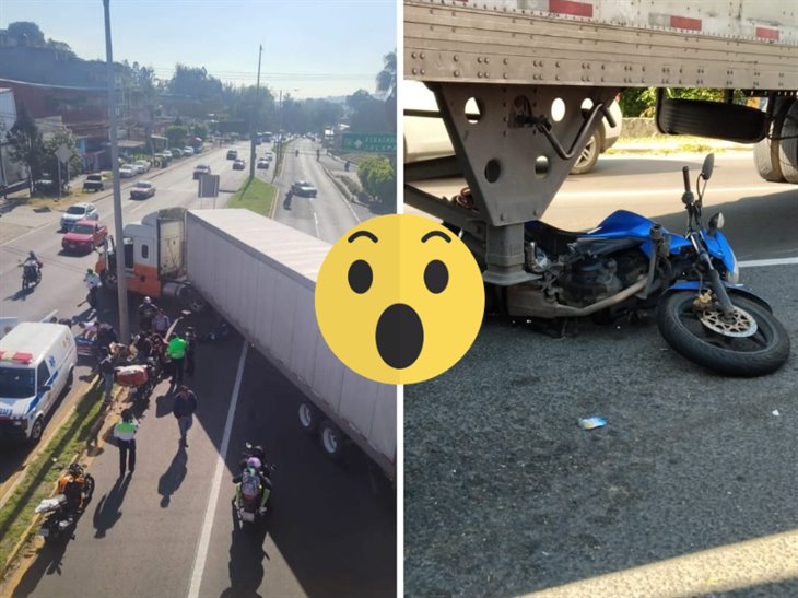 Motociclista se estrella contra un tráiler en el Boulevard Banderilla