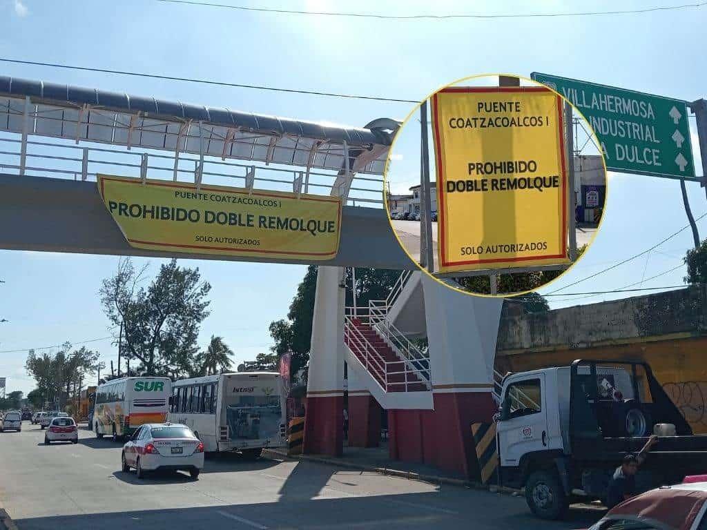 Puente Coatzacoalcos I: Guardia Nacional vigilará que unidades pesadas no pasen por esta ruta