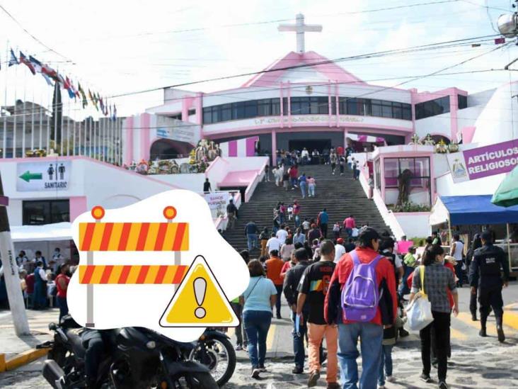 ¡Atento! Cierre de calles en colonia de Xalapa por el Día de la Virgen