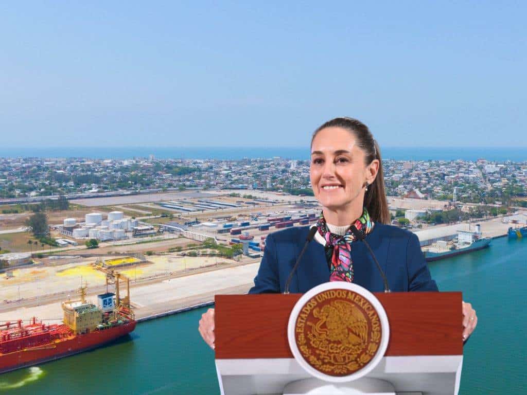 Claudia Sheinbaum reafirma millonaria inversión en el puerto de Coatzacoalcos | VIDEO