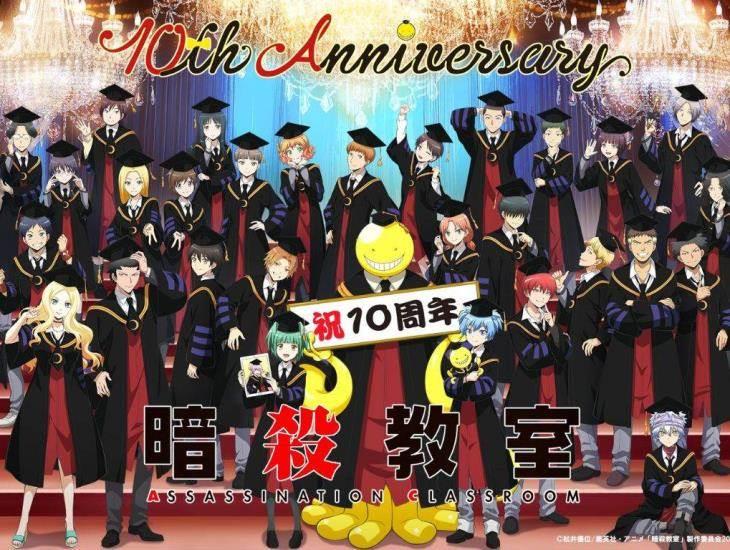 Anime Assassination Classroom anuncia nuevos proyectos por 10° aniversario; uno ya tiene fecha.