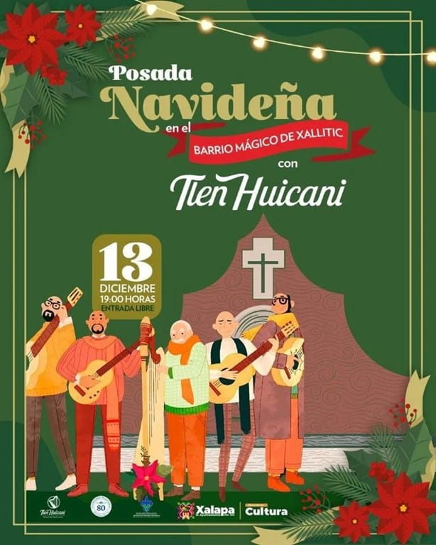 Cartelera de actividades navideñas en Xalapa del 12 al 15 de diciembre