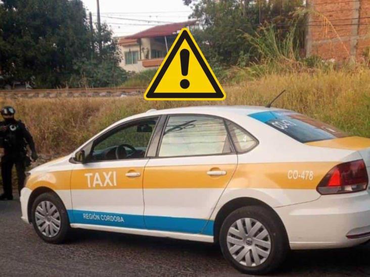 Levantan a taxista en calles de Córdoba; implementan operativo