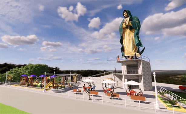 Estará en pausa construcción de la Virgen de Guadalupe en Yecuatla