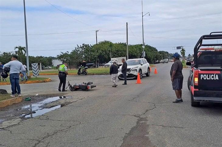 Accidente en el entronque de la carretera Martínez-San Rafael deja una persona lesionada