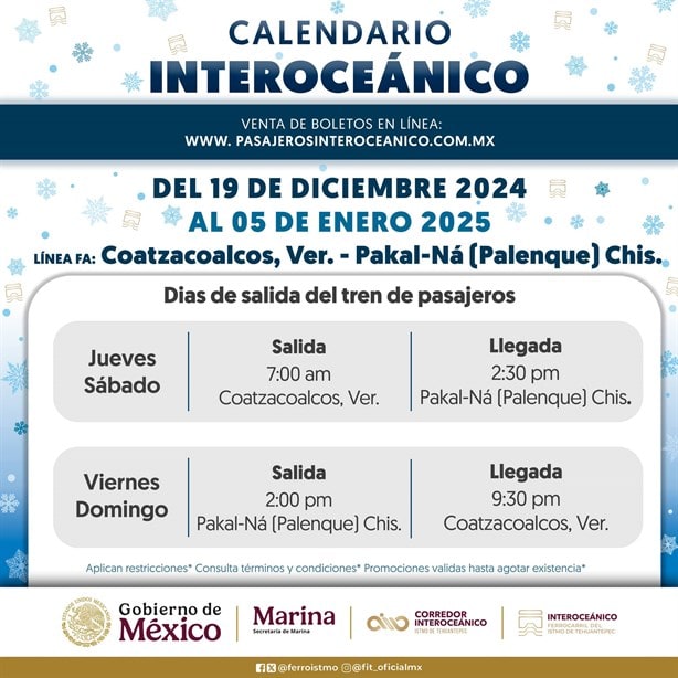 Tren Interoceánico: anuncian nuevo calendario para viajar en diciembre ¿siguen los descuentos?