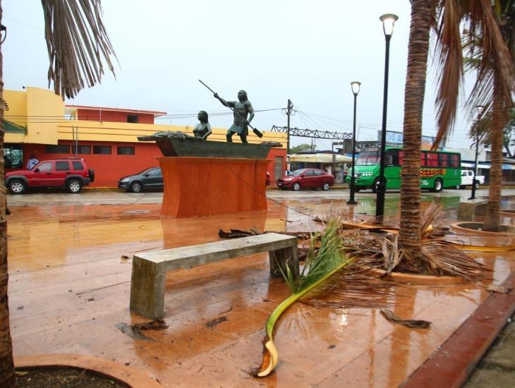 Frente Frío 14: A horas de su entrada, estas son algunas de las afectaciones en Coatzacoalcos | FOTOS