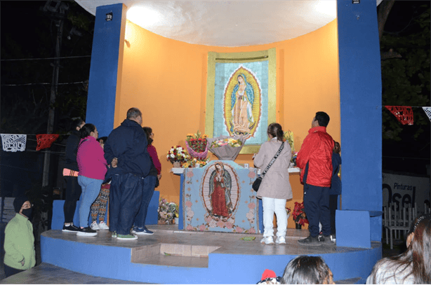 Celebran a la Virgen de Guadalupe con las tradicionales mañanitas en Veracruz