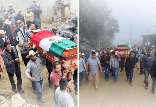 Despiden a Benito Aguas Atlahua en Tepenacaxtla, Zongolica; féretro recorrió la localidad