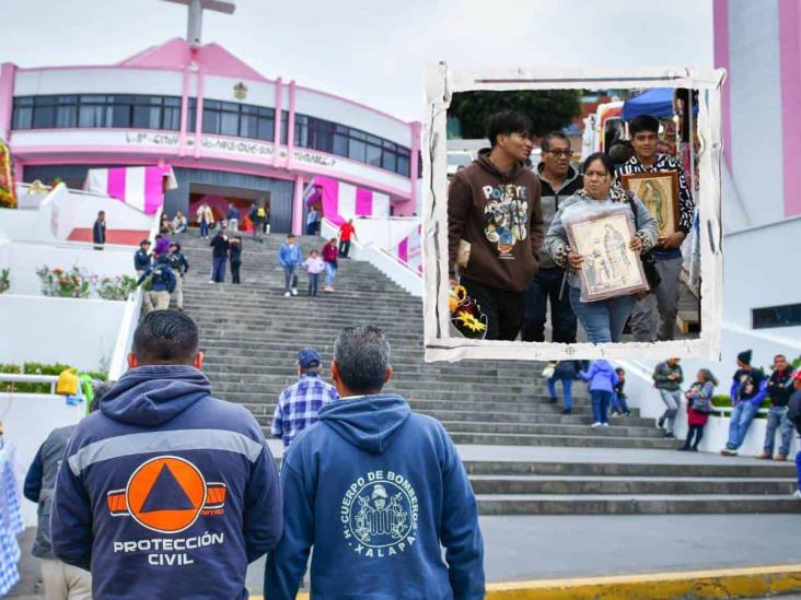 Mantiene PC Xalapa operativo en los alrededores de la Basílica Menor