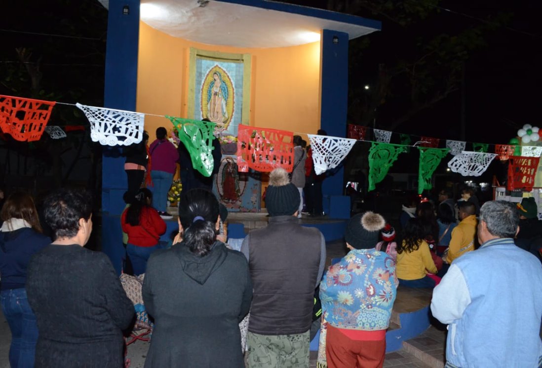 Celebran a la Virgen de Guadalupe con las tradicionales mañanitas en Veracruz