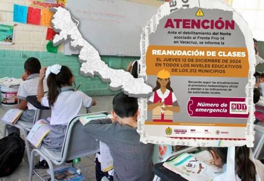 Este jueves se reanudan clases en Veracruz, evento de Norte se debilita