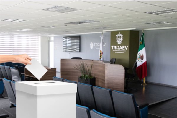 Magistrados levantan la mano para presidir TRIJAEV, previo a segundo informe de actual dirigente 