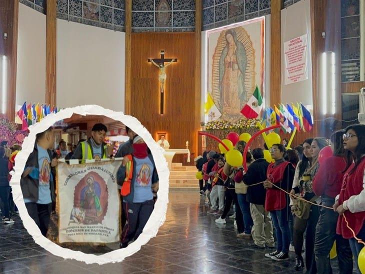 Con frío, pero con fe, celebran a la virgen de Guadalupe en Poza Rica