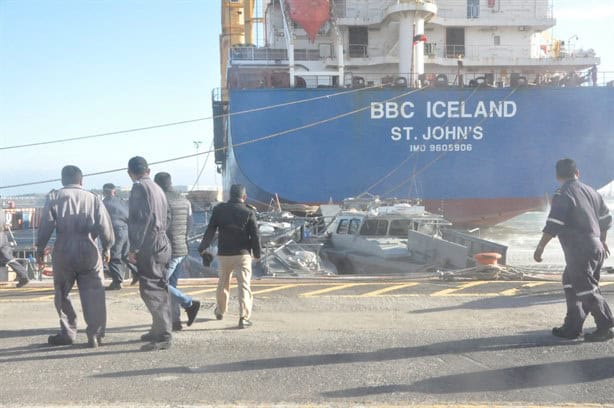 Así quedaron las patrullas interceptoras de la Marina aplastadas por buque en Veracruz