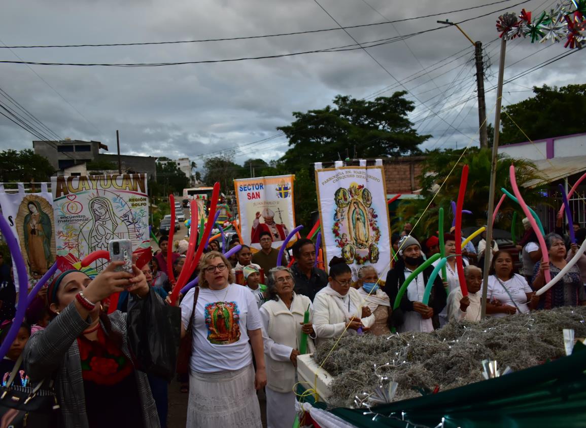 Con devoción, Acayucan rinde tributo a la Virgen de Guadalupe l VIDEO