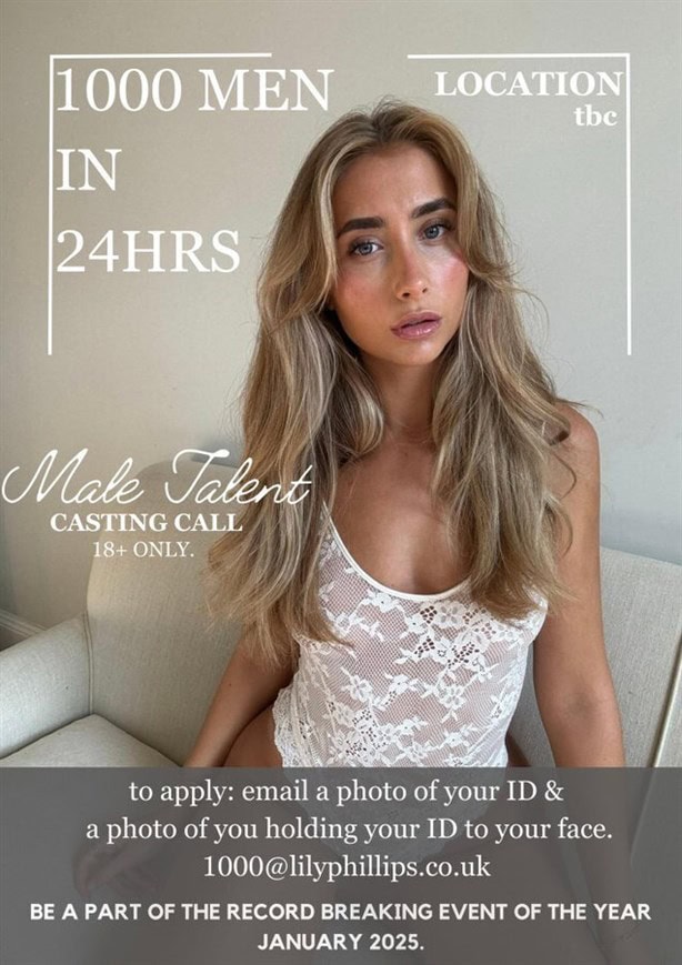 ¿Quién es Lily Phillips? la modelo de OnlyFans que hará un reto sexual extremo