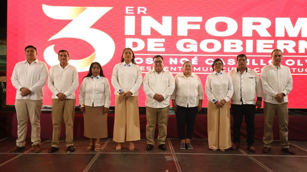 Presenta Noe Castillo Olvera su Tercer Informe de Gobierno en Agua Dulce