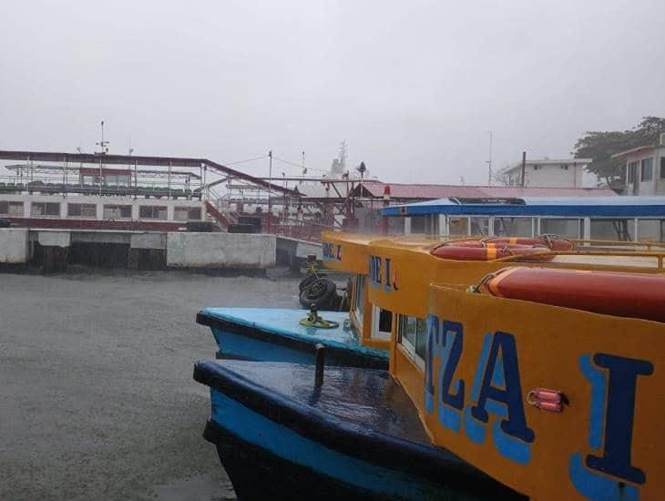 Frente Frío 14: ¿Está activo el paso de lanchas en Coatzacoalcos?